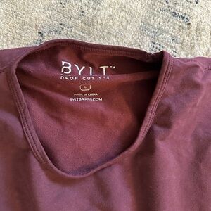BYLT Drop Cut Lux. Large. Blue and Maroon. EUC